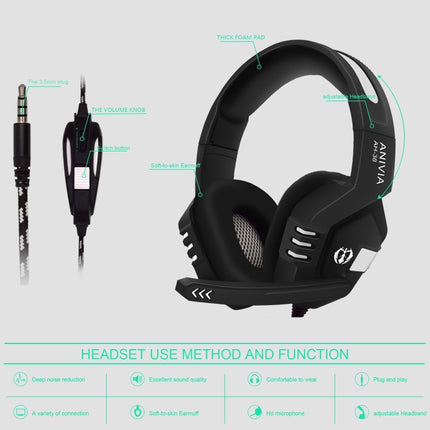 Anivia AH38 3.5mm Wired Gaming Headset with Microphone, AH38