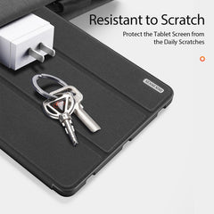 DUX DUCIS Domo Series Horizontal Flip Magnetic PU Leather Case with Three-folding Holder & Wake-up / Sleep Function, For Samsung Galaxy Tab A7 Lite, For Samsung Galaxy Tab S8+ / Tab S8 Plus /  Tab S7 FE / Tab S7+