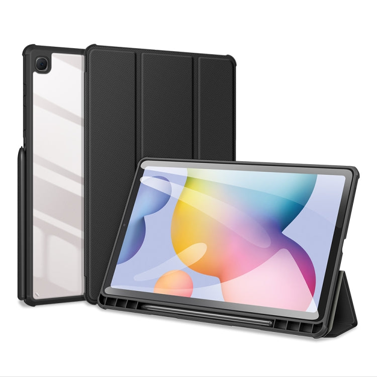 DUX DUCIS TOBY Series Antiskid PU Leather + PC + TPU Horizontal Flip Case with Holder & Pen Slot & Sleep / Wake-up Function, For Samsung Galaxy Tab S6 Lite