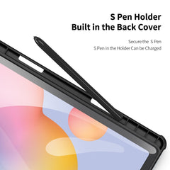 DUX DUCIS TOBY Series Antiskid PU Leather + PC + TPU Horizontal Flip Case with Holder & Pen Slot & Sleep / Wake-up Function, For Samsung Galaxy Tab S6 Lite