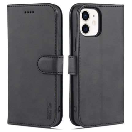 AZNS Skin Feel Calf Texture Horizontal Flip Leather Case with Card Slots & Holder & Wallet, For iPhone 12 / 12 Pro, For iPhone 12 Mini