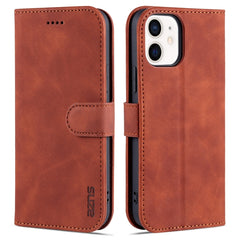 AZNS Skin Feel Calf Texture Horizontal Flip Leather Case with Card Slots & Holder & Wallet, For iPhone 12 / 12 Pro, For iPhone 12 Mini