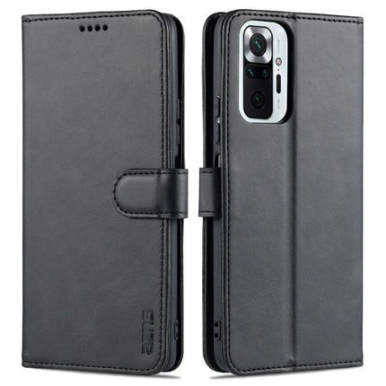 AZNS Skin Feel Calf Texture Horizontal Flip Leather Case with Card Slots & Holder & Wallet, For Xiaomi Redmi Note 10 Pro Max