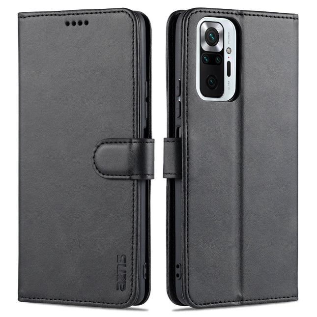AZNS Skin Feel Calf Texture Horizontal Flip Leather Case with Card Slots & Holder & Wallet, For Xiaomi Redmi Note 10 Pro Max