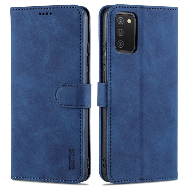 AZNS Skin Feel Calf Texture Horizontal Flip Leather Case with Card Slots & Holder & Wallet, For Samsung Galaxy A02s