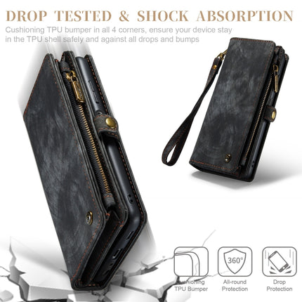 CaseMe Detachable Multifunctional Horizontal Flip Leather Case, with Card Slot & Holder & Zipper Wallet & Photo Frame