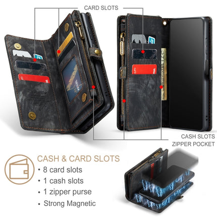 CaseMe Detachable Multifunctional Horizontal Flip Leather Case, with Card Slot & Holder & Zipper Wallet & Photo Frame