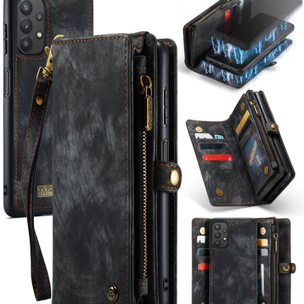 CaseMe Detachable Multifunctional Horizontal Flip Leather Case, with Card Slot & Holder & Zipper Wallet & Photo Frame