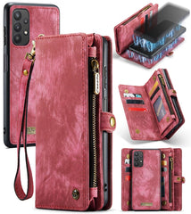CaseMe Detachable Multifunctional Horizontal Flip Leather Case, with Card Slot & Holder & Zipper Wallet & Photo Frame