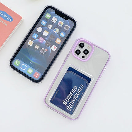Full-coverage 360 Clear PC + TPU Shockproof Protective Case with Card Slot, For iPhone 11, For iPhone 11 Pro Max