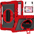 For iPad 10.2 2021 / 2020 / 2019 / Red+Black
