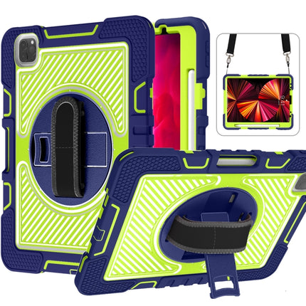 360 Degree Rotation Contrast Color Shockproof Silicone + PC Case with Holder & Hand Grip Strap & Shoulder Strap