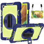 For Samsung Galaxy Tab A7 Lite T220 / T225 / Navy+Yellow Green