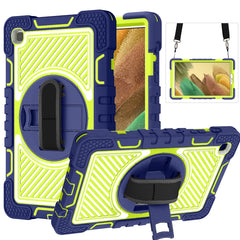 360 Degree Rotation Contrast Color Shockproof Silicone + PC Case with Holder & Hand Grip Strap & Shoulder Strap, For iPad 9.7 2018 / 2017, For iPad 10.2 2021 / 2020 / 2019, For iPad 10.9 / Pro 11 2020 / 2021 / 2018��������������������������������������...