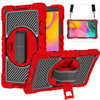 For Samsung Galaxy Tab A 10.1 2019 T515 / Red+Black