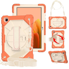 Contrast Color Robot Shockproof Silicon + PC Protective Case with Holder & Shoulder Strap, For Samsung Galaxy Tab A7 T500 / T505