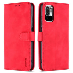 AZNS Skin Feel Calf Texture Horizontal Flip Leather Case with Card Slots & Holder & Wallet, For Xiaomi Poco M3 Pro 5G