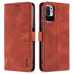 AZNS Skin Feel Calf Texture Horizontal Flip Leather Case with Card Slots & Holder & Wallet, For Xiaomi Poco M3 Pro 5G
