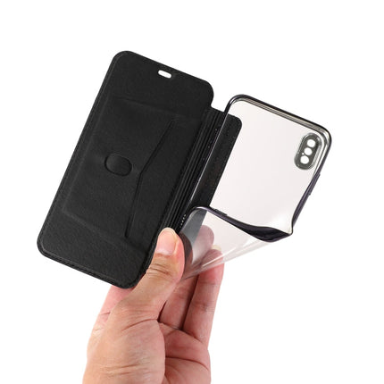 Bronzing Plating PU + TPU Horizontal Flip Leather Case with Holder & Card Slot, For iPhone XS Max, For iPhone XR, For iPhone X / XS, For iPhone SE 2022 / SE 2020 & 8 & 7, For iPhone 8 Plus & 7 Plus, For iPhone 6 Plus & 6s Plus