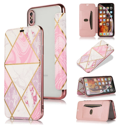 Bronzing Plating PU + TPU Horizontal Flip Leather Case with Holder & Card Slot, For iPhone XS Max, For iPhone XR, For iPhone X / XS, For iPhone SE 2022 / SE 2020 & 8 & 7, For iPhone 8 Plus & 7 Plus, For iPhone 6 Plus & 6s Plus