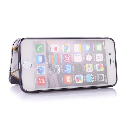 Bronzing Plating PU + TPU Horizontal Flip Leather Case with Holder & Card Slot, For iPhone 6 & 6s