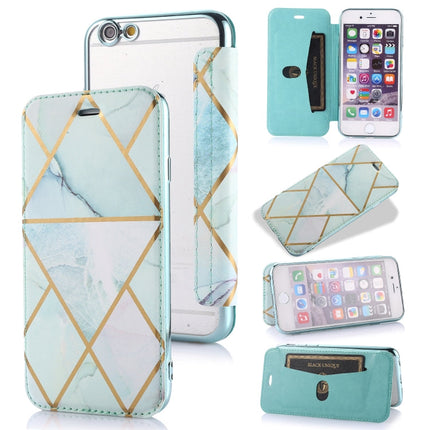 Bronzing Plating PU + TPU Horizontal Flip Leather Case with Holder & Card Slot, For iPhone 6 & 6s