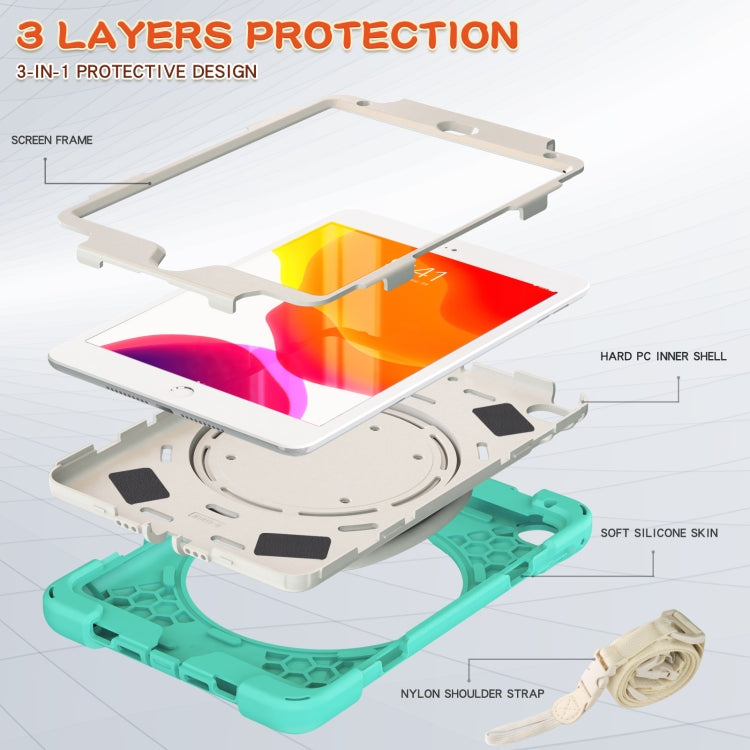 Pure Color Silicone + PC Protective Case with Holder & Shoulder Strap, For iPad mini 5 / 4