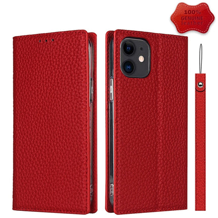 Litchi Texture Horizontal Flip Top Layer Cowhide Leather Case with Holder & Card Slots & Wallet & Strap & Wire Winder, For iPhone 12 mini, For iPhone 12 / 12 Pro, For iPhone 12 Pro Max, For iPhone 11 Pro