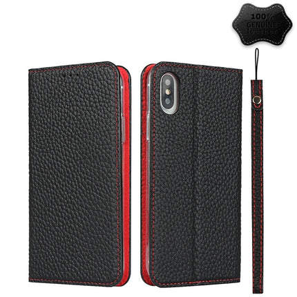 Litchi Texture Horizontal Flip Top Layer Cowhide Leather Case with Holder & Card Slots & Wallet & Strap & Wire Winder, For iPhone 6 & 6s, For iPhone 6 Plus & 6s Plus, For iPhone XR, For iPhone XS Max