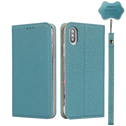 Litchi Texture Horizontal Flip Top Layer Cowhide Leather Case with Holder & Card Slots & Wallet & Strap & Wire Winder, For iPhone 6 & 6s, For iPhone 6 Plus & 6s Plus, For iPhone XR, For iPhone XS Max