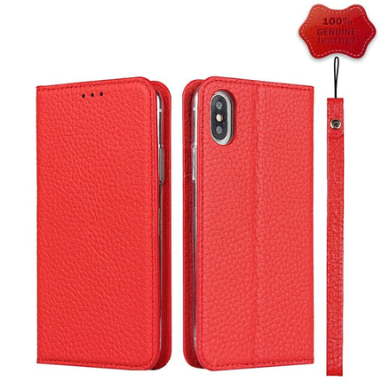 Litchi Texture Horizontal Flip Top Layer Cowhide Leather Case with Holder & Card Slots & Wallet & Strap & Wire Winder, For iPhone 6 & 6s, For iPhone 6 Plus & 6s Plus, For iPhone XR, For iPhone XS Max