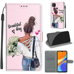 Voltage Coloured Drawing Magnetic Clasp Horizontal Flip PU Leather Case with Holder & Card Slots