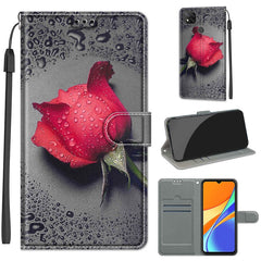 Voltage Coloured Drawing Magnetic Clasp Horizontal Flip PU Leather Case with Holder & Card Slots