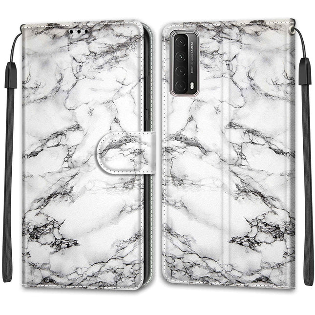 Voltage Colored Drawing Magnetic Clasp Horizontal Flip PU Leather Case with Holder & Card Slots, For Huawei P Smart 2021 / Y7a