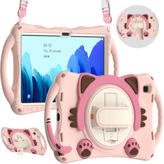 Cute Cat King Kids Shockproof EVA Protective Case with Holder & Shoulder Strap & Handle, For Samsung Galaxy Tab A7 10.4 2020 SM-T500