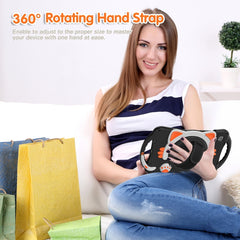 Cute Cat King Kids Shockproof EVA Protective Case with Holder & Shoulder Strap & Handle, For Samsung Galaxy Tab A7 10.4 2020 SM-T500