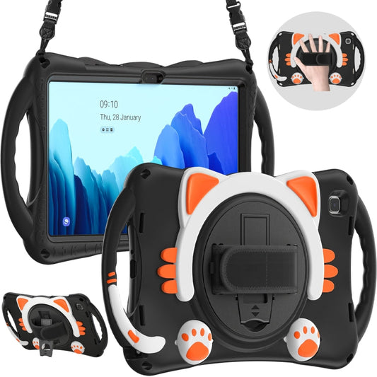 Cute Cat King Kids Shockproof EVA Protective Case with Holder & Shoulder Strap & Handle