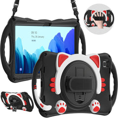 Cute Cat King Kids Shockproof EVA Protective Case with Holder & Shoulder Strap & Handle, For Samsung Galaxy Tab A7 10.4 2020 SM-T500