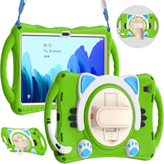 Cute Cat King Kids Shockproof EVA Protective Case with Holder & Shoulder Strap & Handle, For Samsung Galaxy Tab A7 10.4 2020 SM-T500