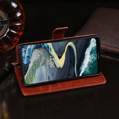 idewei Crazy Horse Texture Horizontal Flip Leather Case with Holder & Card Slots & Wallet, For Nokia C20 Plus, For OPPO Realme C11 (2021), For vivo V21e 4G