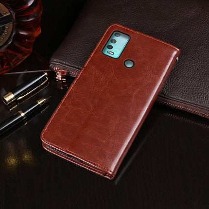 idewei Crazy Horse Texture Horizontal Flip Leather Case with Holder & Card Slots & Wallet