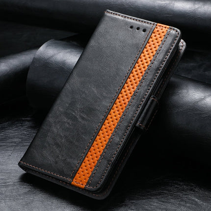 CaseNeo Business Splicing Dual Magnetic Buckle Horizontal Flip PU Leather Case with Holder & Card Slots & Wallet, For iPhone 11, For iPhone 11 Pro Max