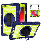 For iPad mini (2019) / 4 / Navy Blue+Yellow Green