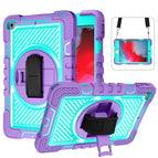 For iPad mini (2019) / 4 / Purple+Mint Green