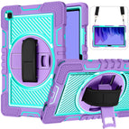 For Samsung Galaxy Tab A7 10.4 (2020) T500/T505 / Purple+Mint Green
