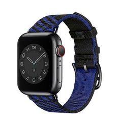 Two-color Nylon Braid Replacement Wrist Strap Watchband, For Apple Watch Series 7  41mm / & 6 & SE & 5 & 4 40mm, For Apple Watch Series  7  45mm / & 6 & SE & 5 & 4 44mm