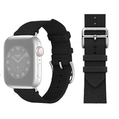 Two-color Nylon Braid Replacement Wrist Strap Watchband, For Apple Watch Series 7  41mm / & 6 & SE & 5 & 4 40mm, For Apple Watch Series  7  45mm / & 6 & SE & 5 & 4 44mm