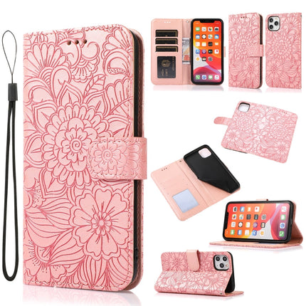 Skin Feel Embossed Sunflower Horizontal Flip Leather Case with Holder & Card Slots & Wallet & Lanyard, For iPhone 11 Pro Max, For iPhone 11 Pro, For iPhone 11, For iPhone XR