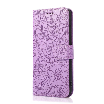 Skin Feel Embossed Sunflower Horizontal Flip Leather Case with Holder & Card Slots & Wallet & Lanyard, For iPhone X / XS, For iPhone XS Max, For iPhone 6 / 6s, For iPhone 6 Plus / 6s Plus