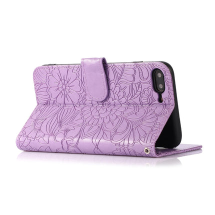 Skin Feel Embossed Sunflower Horizontal Flip Leather Case with Holder & Card Slots & Wallet & Lanyard, For iPhone 7 Plus / 8 Plus, For iPhone 7 / 8 / SE(2020)